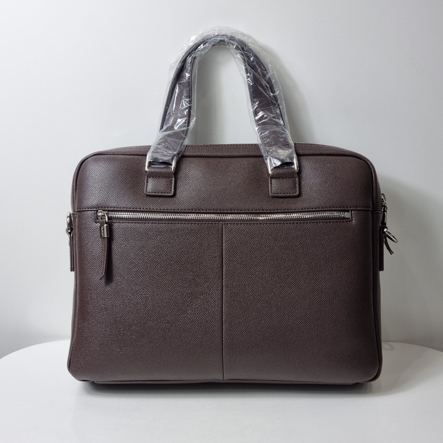 Tandy men simple embossed calf leather briefcase LDB23302VT9