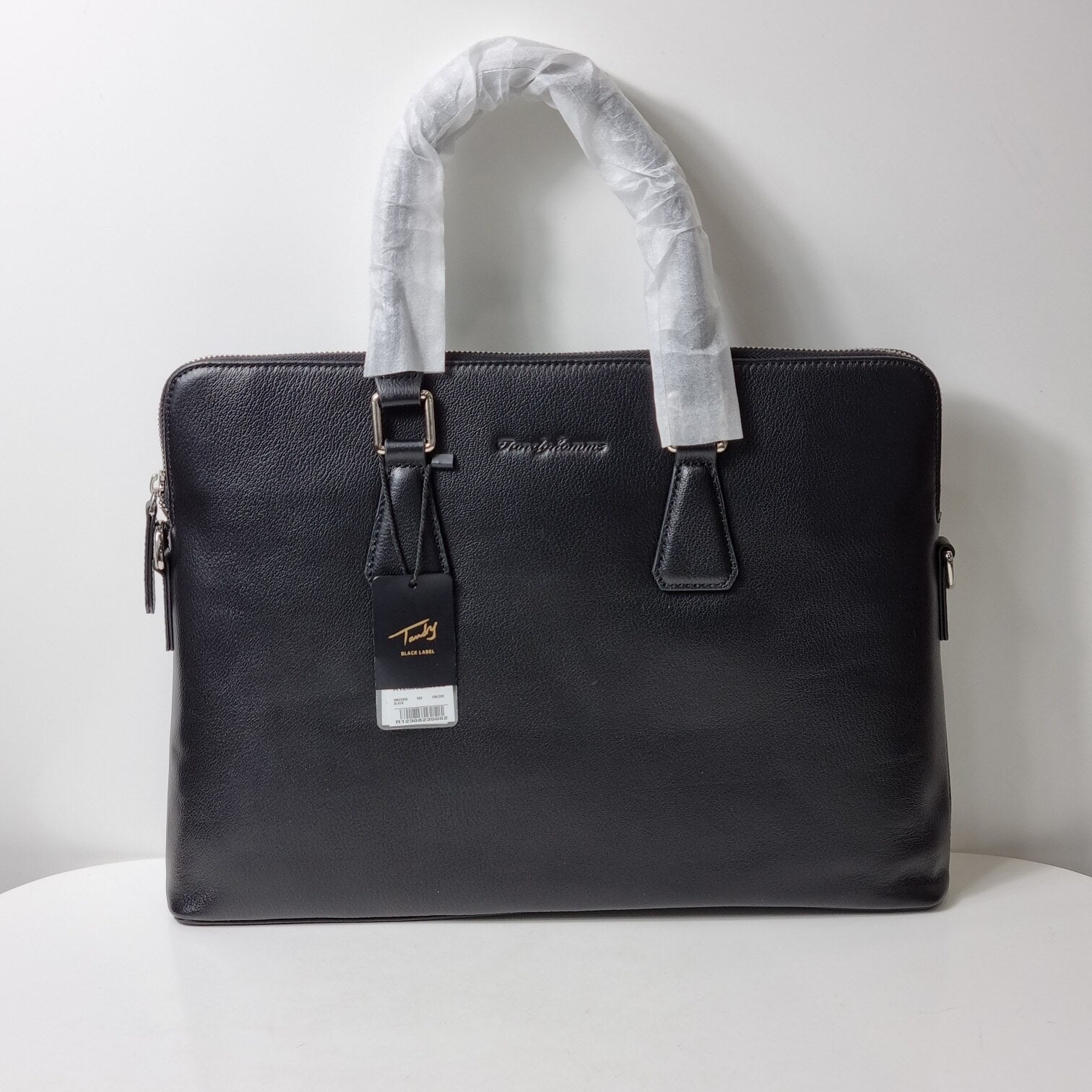 Tandi Men's Simple Calf Leather Briefcase LDB23306VT