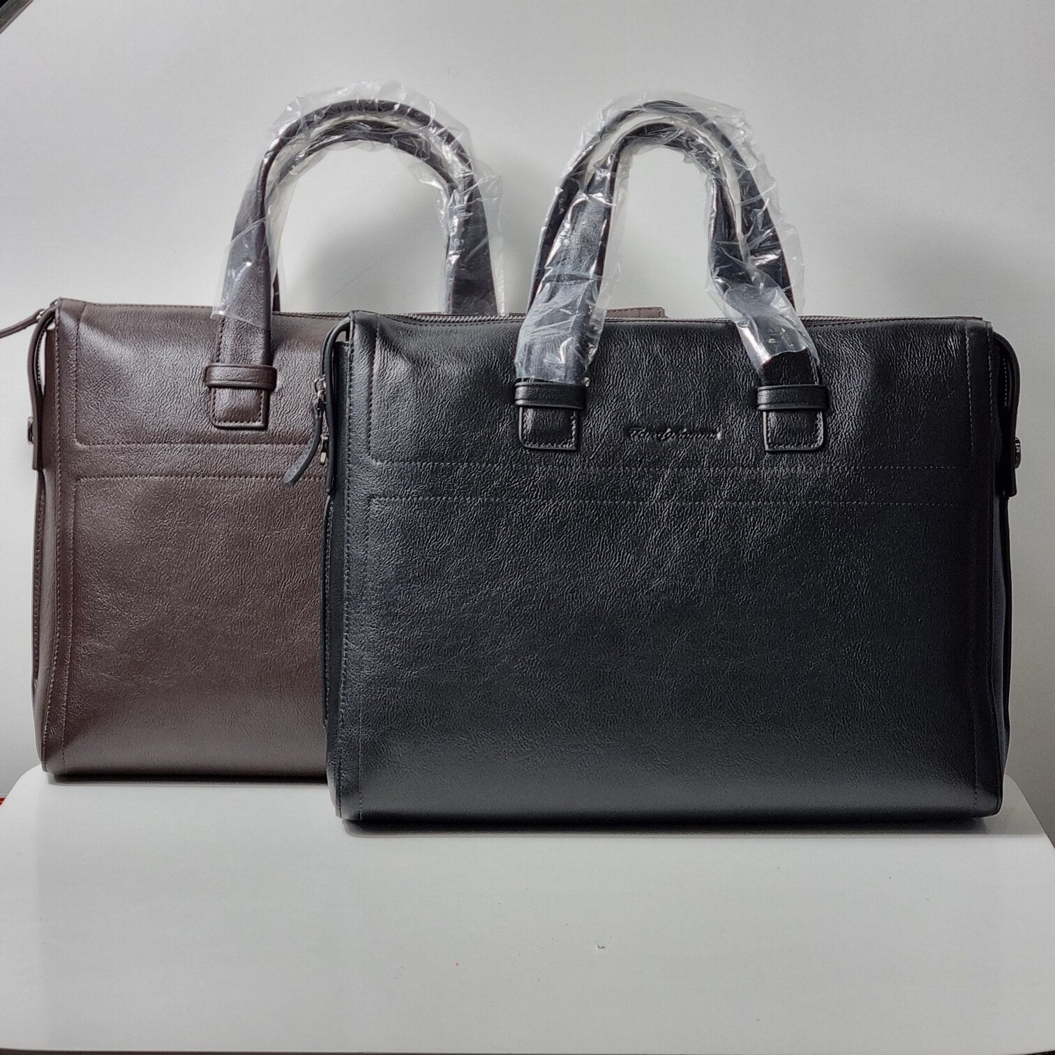 Tandy CentralSejong Men Simple Cow Leather Briefcase MSB24303VT4