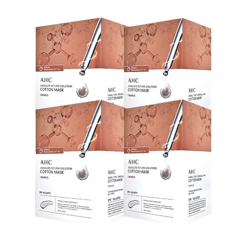 AHC smooth mask pack sheet mask ampoule pack perming 4 boxes
