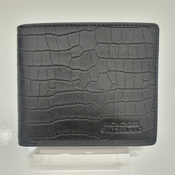 Moncroce Natural Leather Grid Horizontal Men's Wallet AM2102-4IC