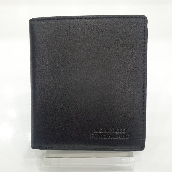 Monkrose Natural Cow Leather Vertical Men's Bi-Fold Wallet AM2103-1IC