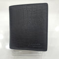 Monkrose Natural Cow Leather Grid Pattern Vertical Men's Wallet AM2103-4IC