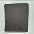 Moncroce Genuine Leather Saffiano Vertical Men's Wallet AM2103-5-BKIC