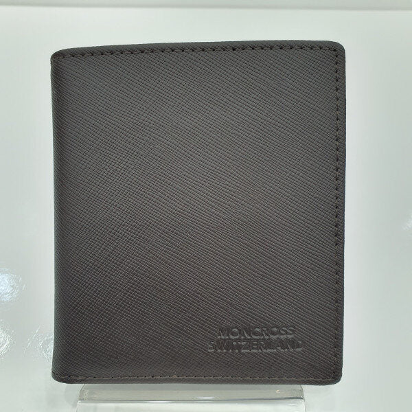 Moncroce Genuine Leather Saffiano Vertical Men's Wallet AM2103-5-BKIC