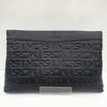 Monkros Genuine Cowhide Leather Self-Logo Pattern Clutch Bag MK1605-3BKIC