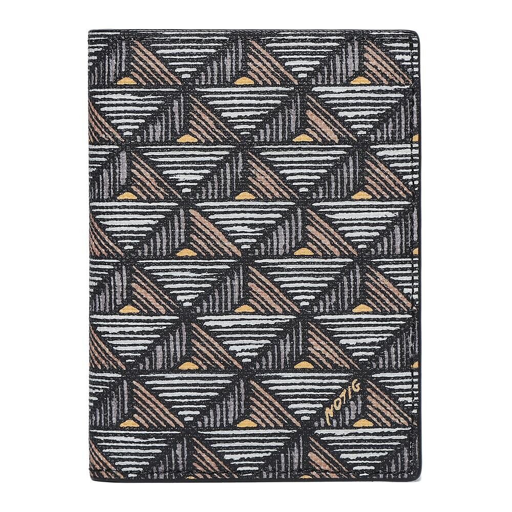 Notig Pyramid Pattern Card Wallet Vertical Black OKF1ACP5104K1