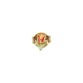 Wilhelmina Garcia Gold Orange Tulip Stud Earrings BLM032-ORANGE