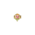 Wilhelmina Garcia Gold Pink Tulip Stud Earrings BLM032-PINK