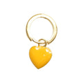 Wilhelmina Garcia Gold Yellow Heart Drop Earrings HRT005-YELLOW