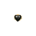 Wilhelmina Garcia Black Heart Stud Earrings SS2025-BLACK
