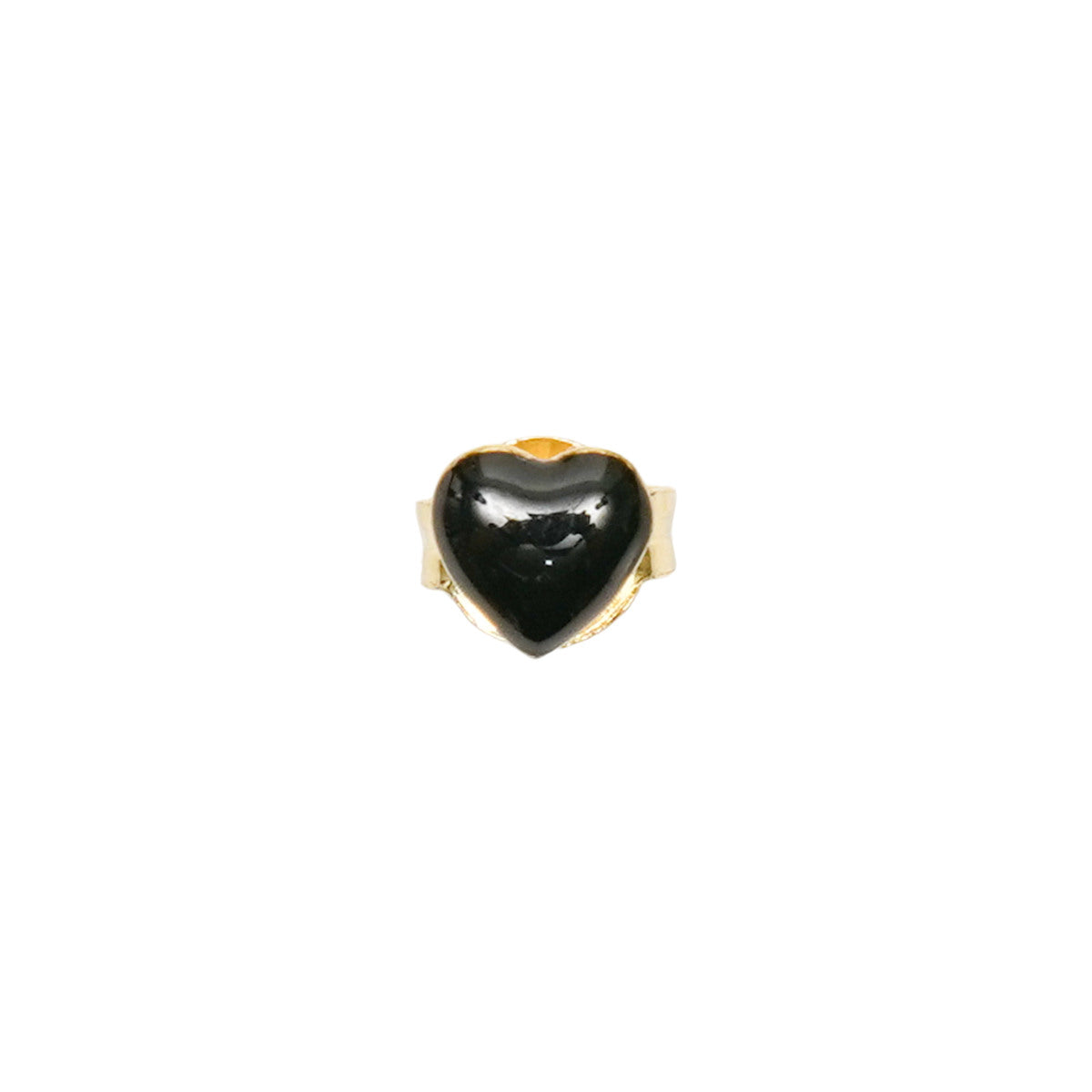 Wilhelmina Garcia Black Heart Stud Earrings SS2025-BLACK