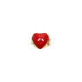 Wilhelmina Garcia Red Heart Stud Earrings SS2025-RED