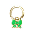 Wilhelmina Garcia Green Ribbon Drop Earrings SS22015-GREEN