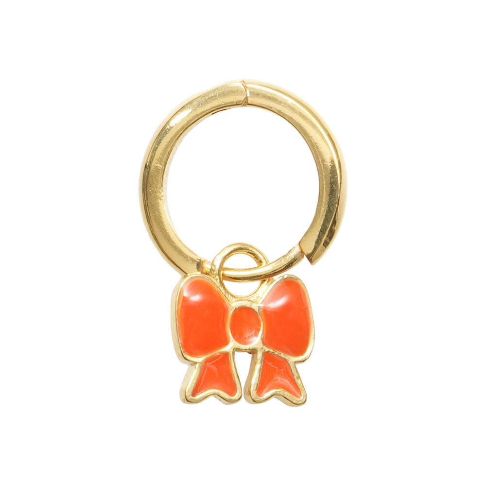 Wilhelmina Garcia Orange Ribbon Drop Earrings SS22015-ORANGE