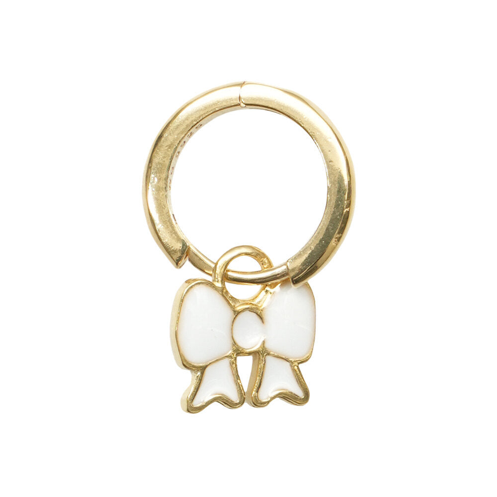 Wilhelmina Garcia White Ribbon Drop Earrings SS22015-WHITE