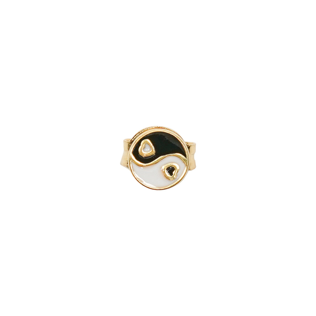 Wilhelmina Garcia Black Earring YY017-BLACK-GOLD