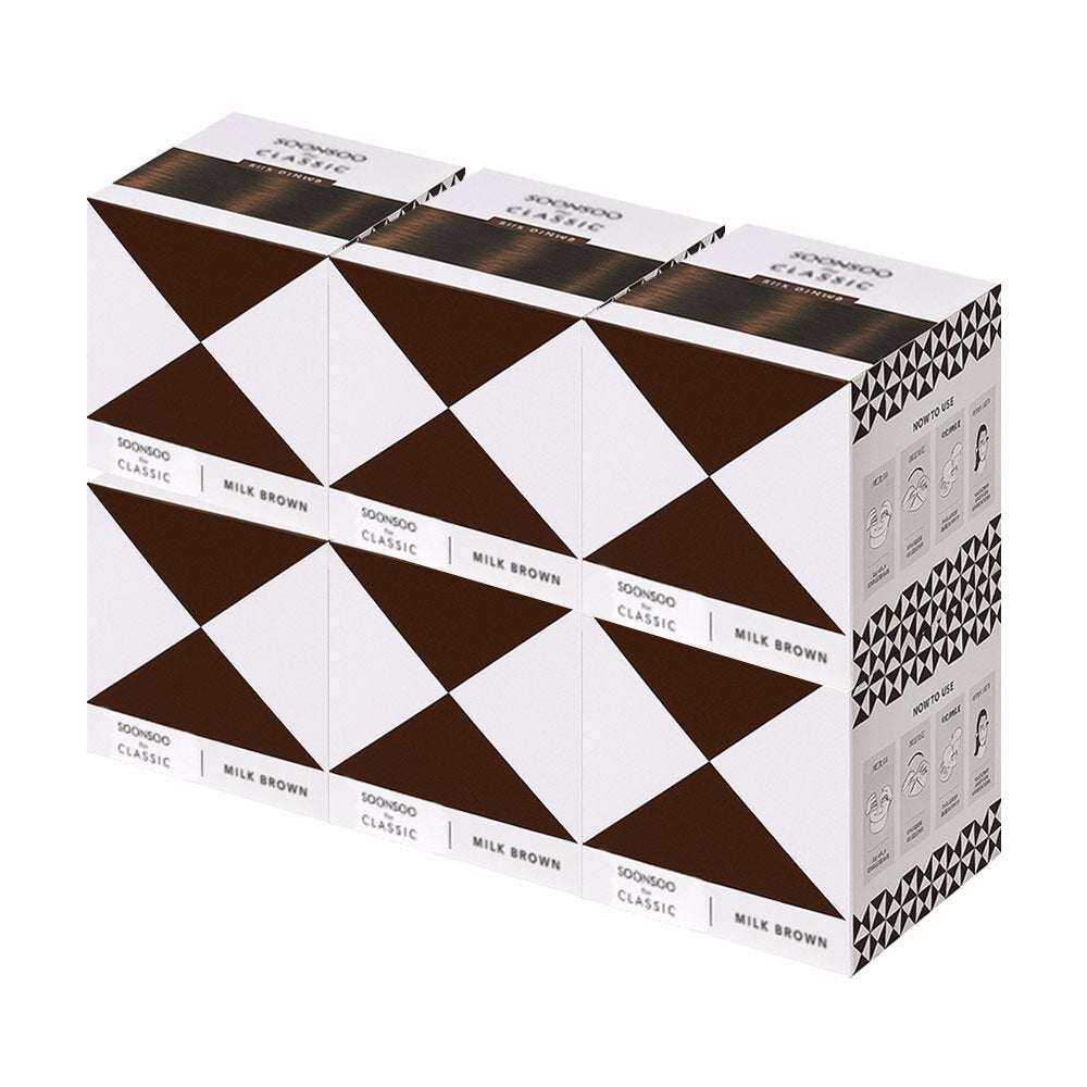 Pure deeper classic dye milkbrown 6 pieces newgrey enhancer