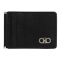 Salvatore Ferragamo Ferragamo 24SS Double Gancini Card Wallet Black 66-A624 0723881 (P003198520)