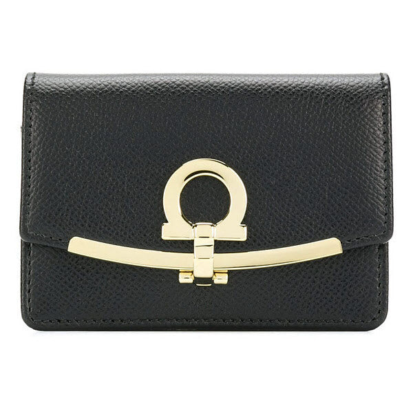 EditorShop Druxt Salvatore Ferragamo Ferragamo 24SS Gancini Clasp Keyring Wallet Black 22-D198 06833