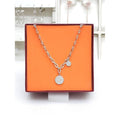 Lodem Jewelry Lodem Save Zone 05 Premium E One Round Diamond Necklace (White Gold Color) RDA23070068