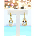 Rodem Jewelry Rodem Savezone05 Elegance 2 Droplet One Touch Earrings (Yellow Gold) RD26040043 (48925