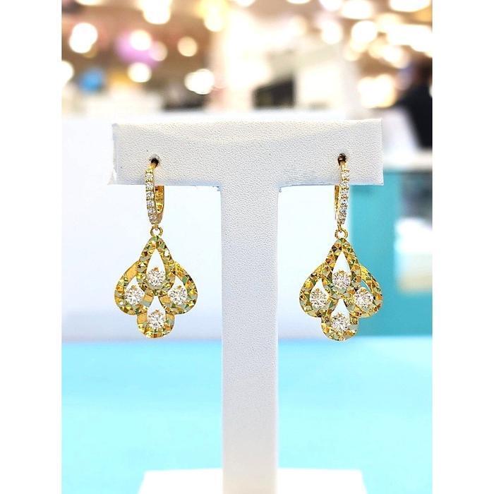 Rodem Jewelry Rodem Savezone05 Elegance 4F One Touch Earrings (Yellow Gold) RD26040042 (48925093)