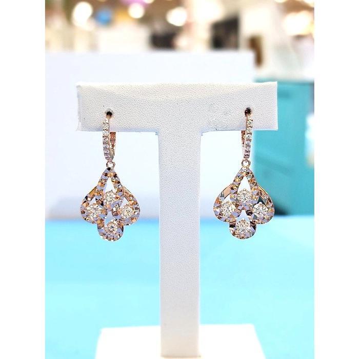 Rodem Jewelry Rodem Save Zone05 Elegance 4F One Touch Earrings (Rose Gold) RD26040041 (48925094)