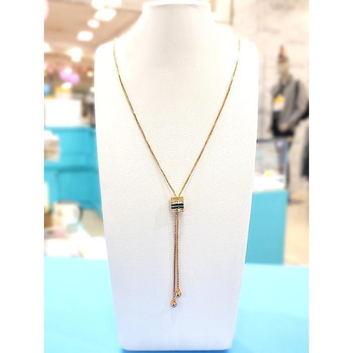 Lodem Jewellery Lodem Save Zone 05 Emerald Sliding Necklace RD26040142 (48925096)