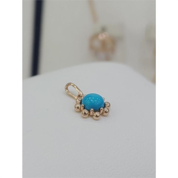 Pichichi Save Zone 05 14K Gold Turquoise Pendant GKEYMJP0056 (11160213A)