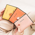 HS Life Wallet Money Clip Card Holder Cute Mini Wallet 20s Color Block Heart Design