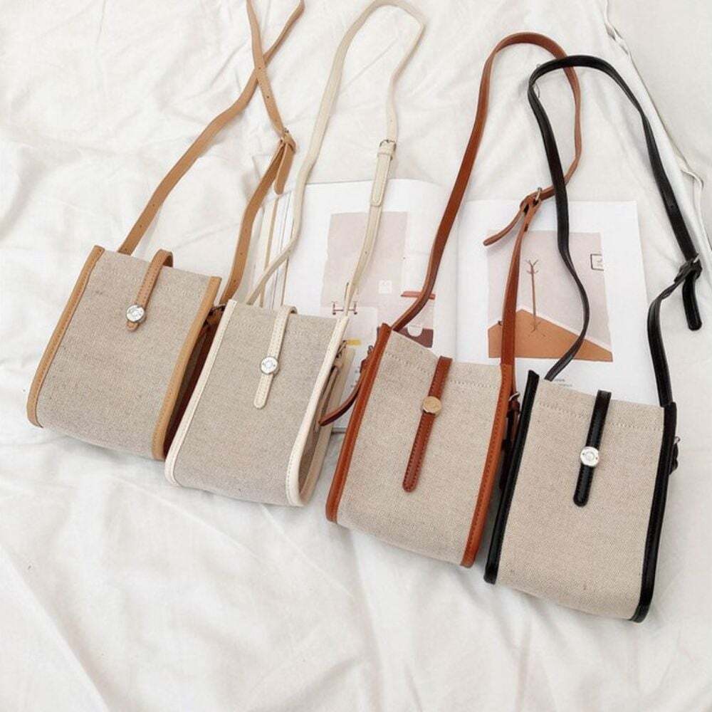 HSLife Eco Bag Canvas Bag 4 Colors Women's Crossbody Mini