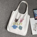 HSLife Eco Bag Canvas Bag Printing Student Backpack Auxiliary Backpack