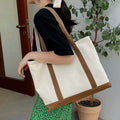 HS Life Eco Canvas Tote Bag Daily Utility Shoulder Bag