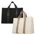 HS Life Eco Bag Canvas Bag Tote Bag Simple Basic Big Square Shoulder Bag