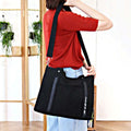 HS Life Eco Bag Canvas Bag Tote Bag English Lettering Strap Cross Shoulder