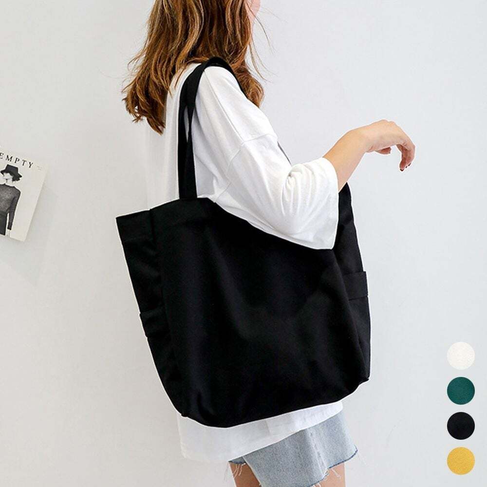 HSLife Eco Bag Canvas Bag Cloth Simple White