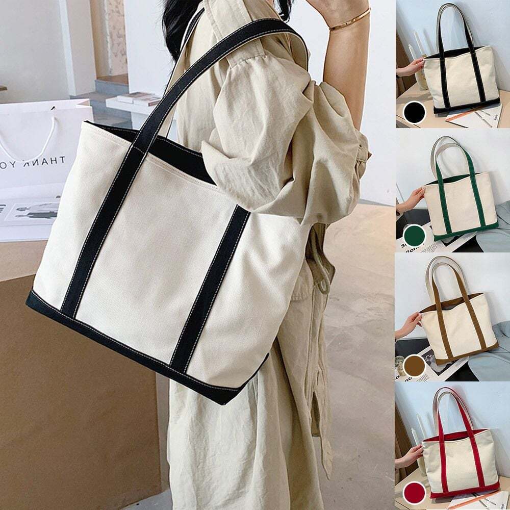 HS Life Eco Bag Canvas Shoulder Bag Daily Tote LM0007