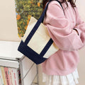 HS Life Eco Bag Canvas Bag Canvass Bag 5 Color New York Standard Mini Tote Bag Shoulder Bag