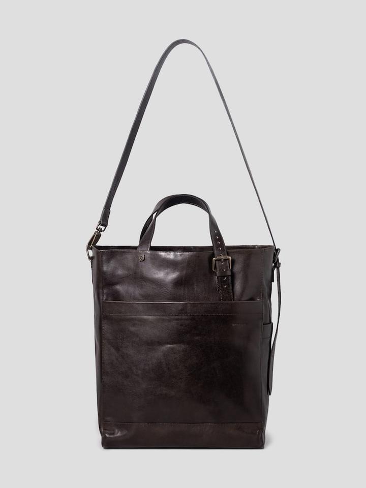 Galaxy Lifestyle KJORE PROJECT Brown Leather Tote Bag - (GC62D2KP2D)