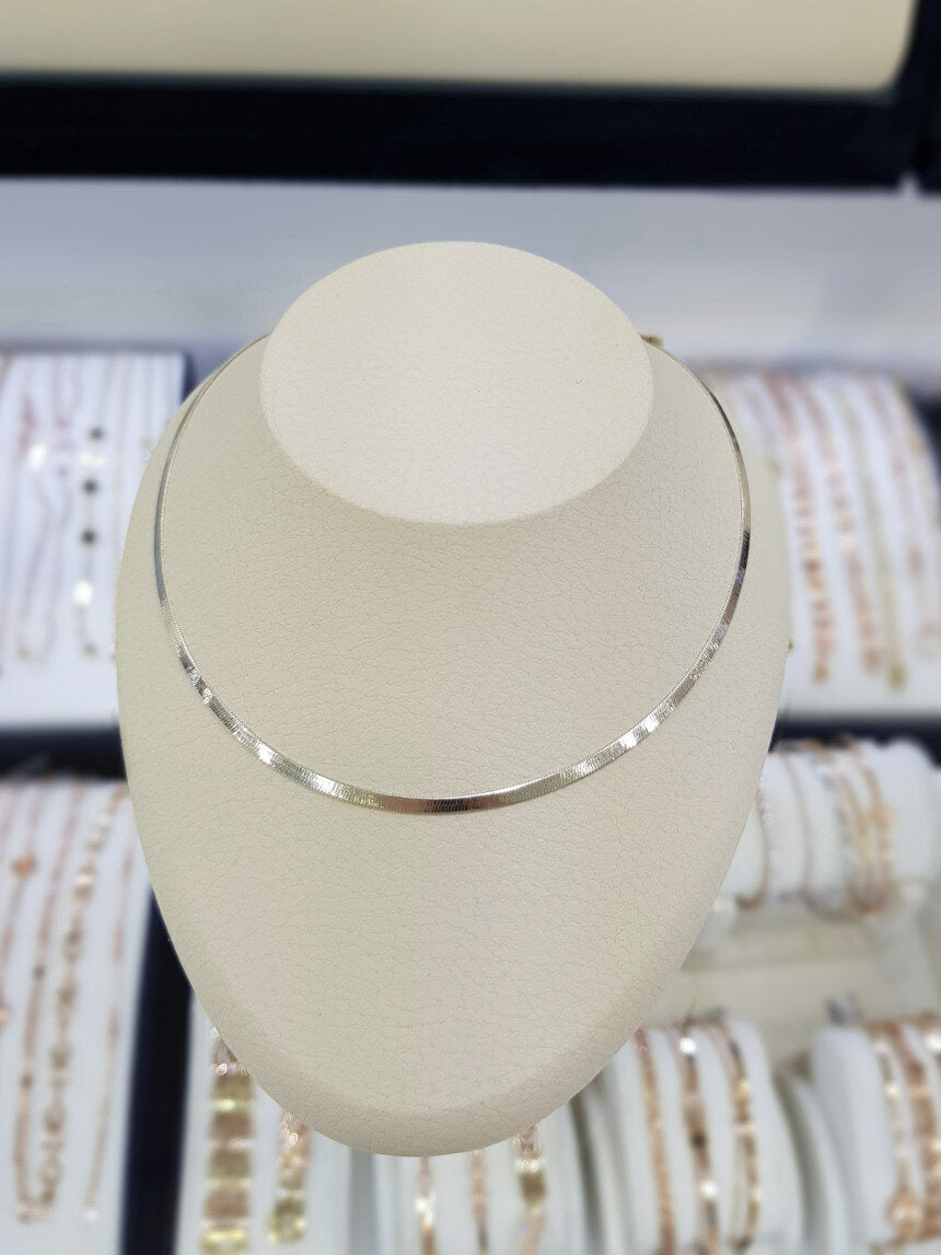 Pichichi Italychain is 925 Snake 2.5mm chain necklace SSItaly Layered Omegachain-SSItaly 124167-N