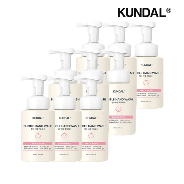 Kundal Pure and Safe Bubble Hand Wash Baby Powder 300ml x9