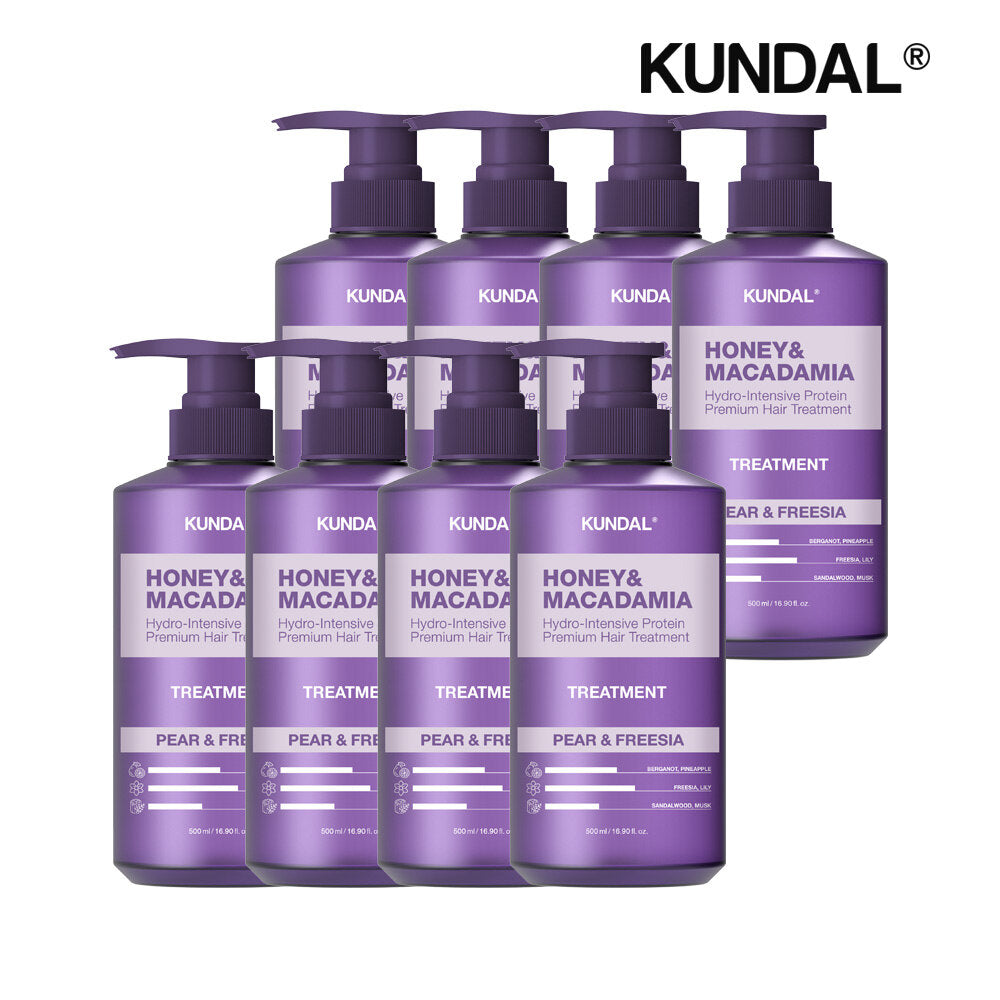 Kundal Honey & Macadamia Protein Treatment Fair & Friezia 500ml x8