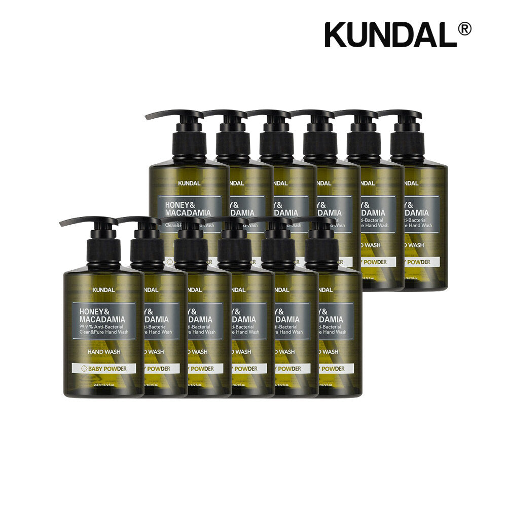 Kundan Honey and Macadamia Clean Pure Handwash Baby Powder 258ml x 12 pcs