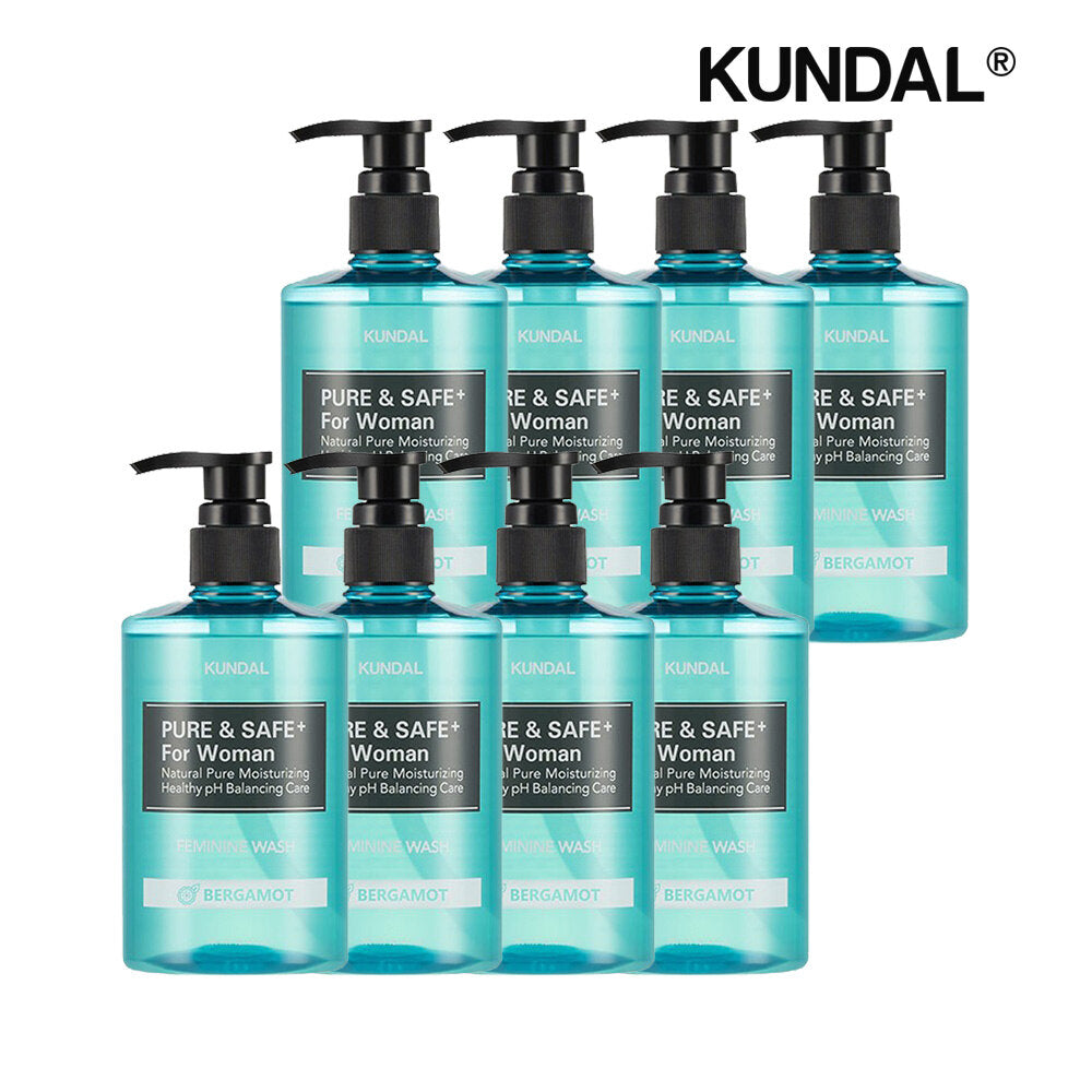 Kundal Pure & Safe Feminine Hygiene Bergamot 300ml x8