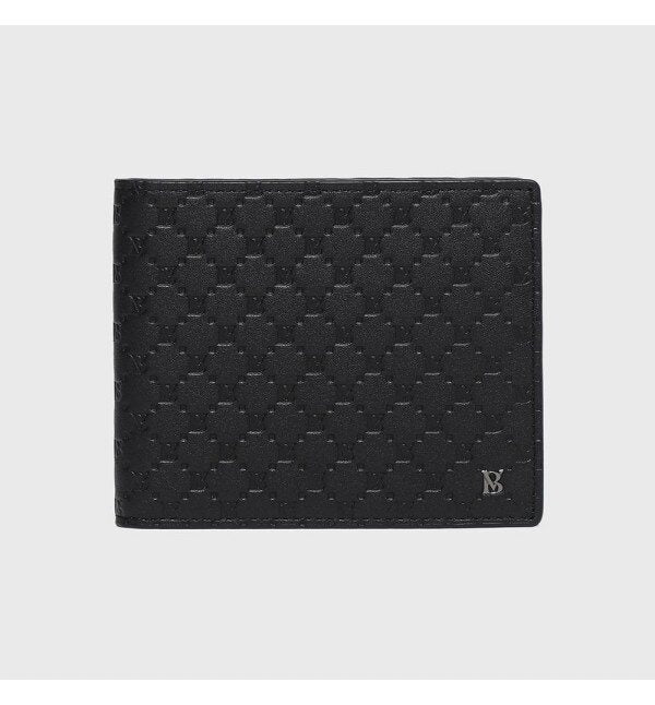Benavele Alex Soft Embossed Leather Wallet Black