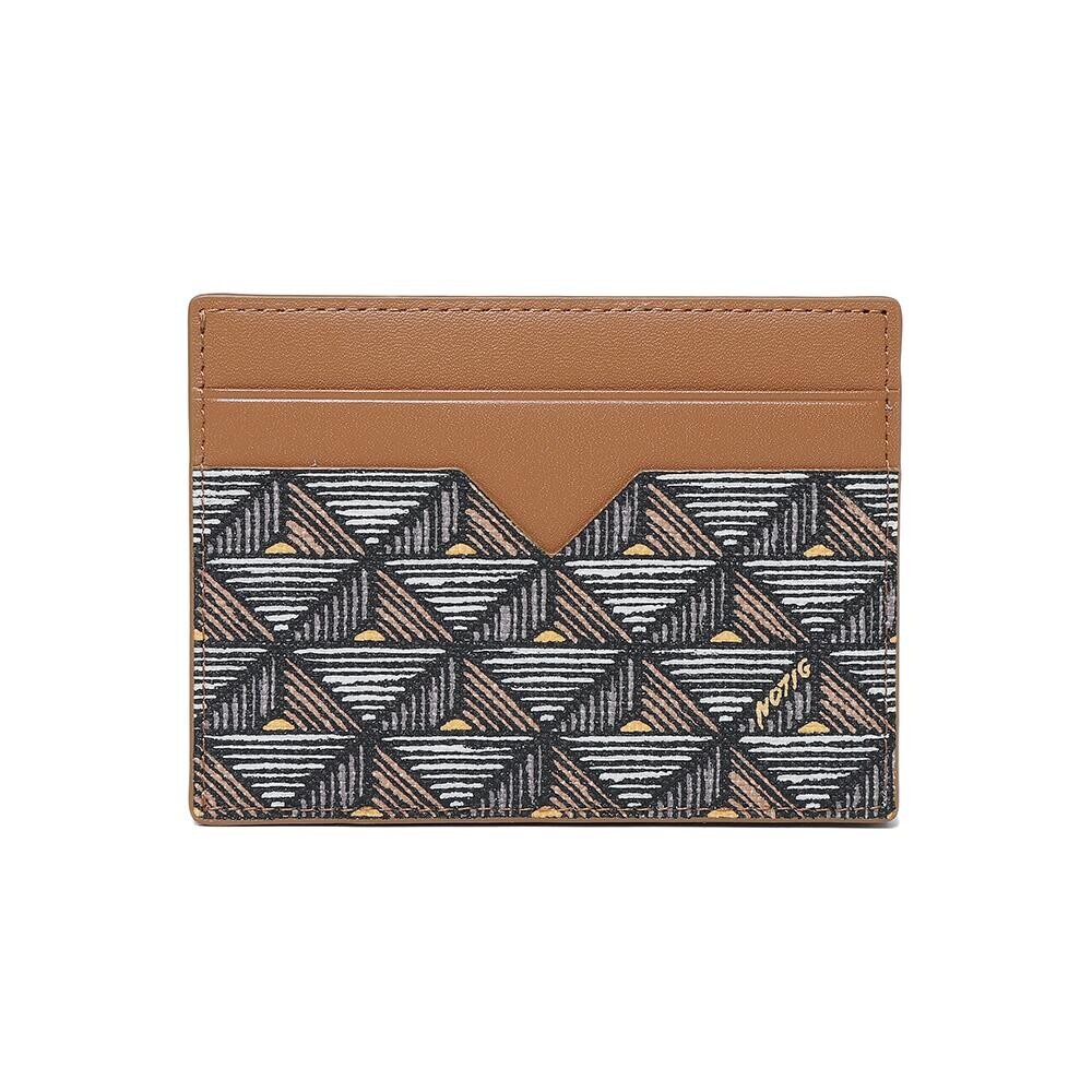 Venovere Pyramid Pattern Card Wallet Brown OKF1ACP5101W1
