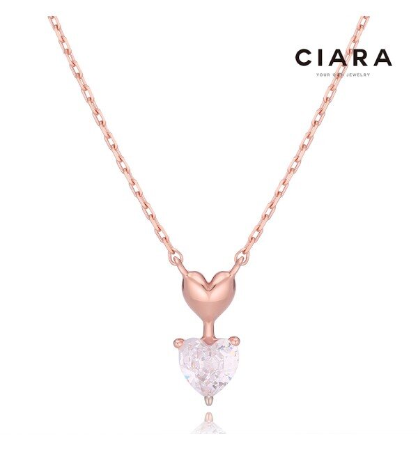 Ciara Silver925 Calabria Double Heart Necklace