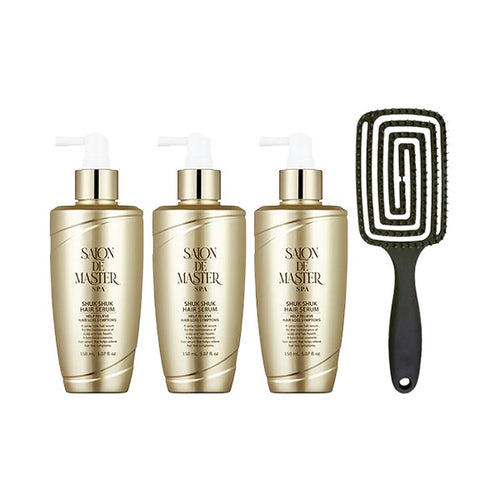 AHC Salon Master Sukseong Hair Serum 150ml x3 + Brush (Random) / Scalp Care / Hair Nutrition / Hair 