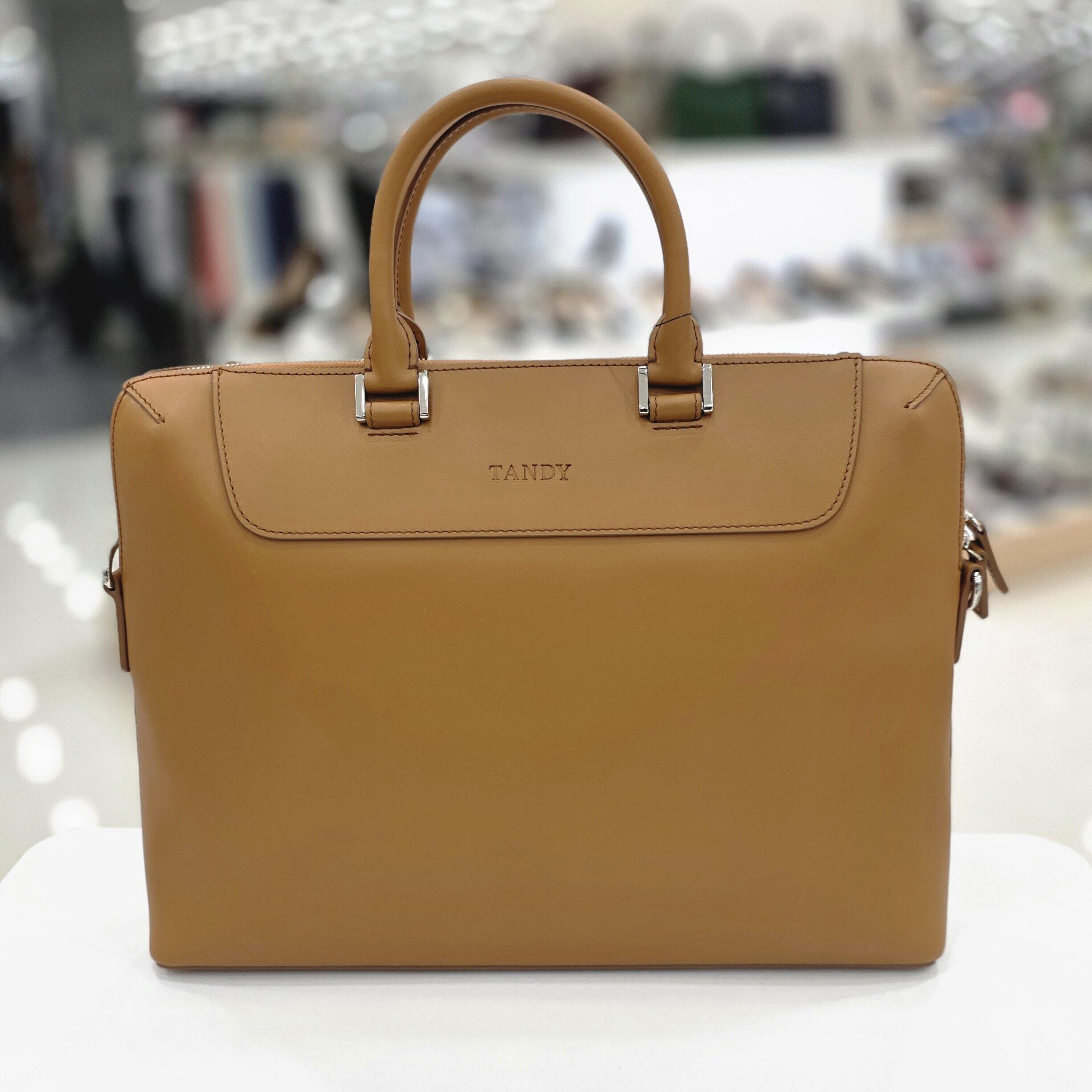 Tanxi Men Leather Briefcase T5D6M05305Y15BHDD